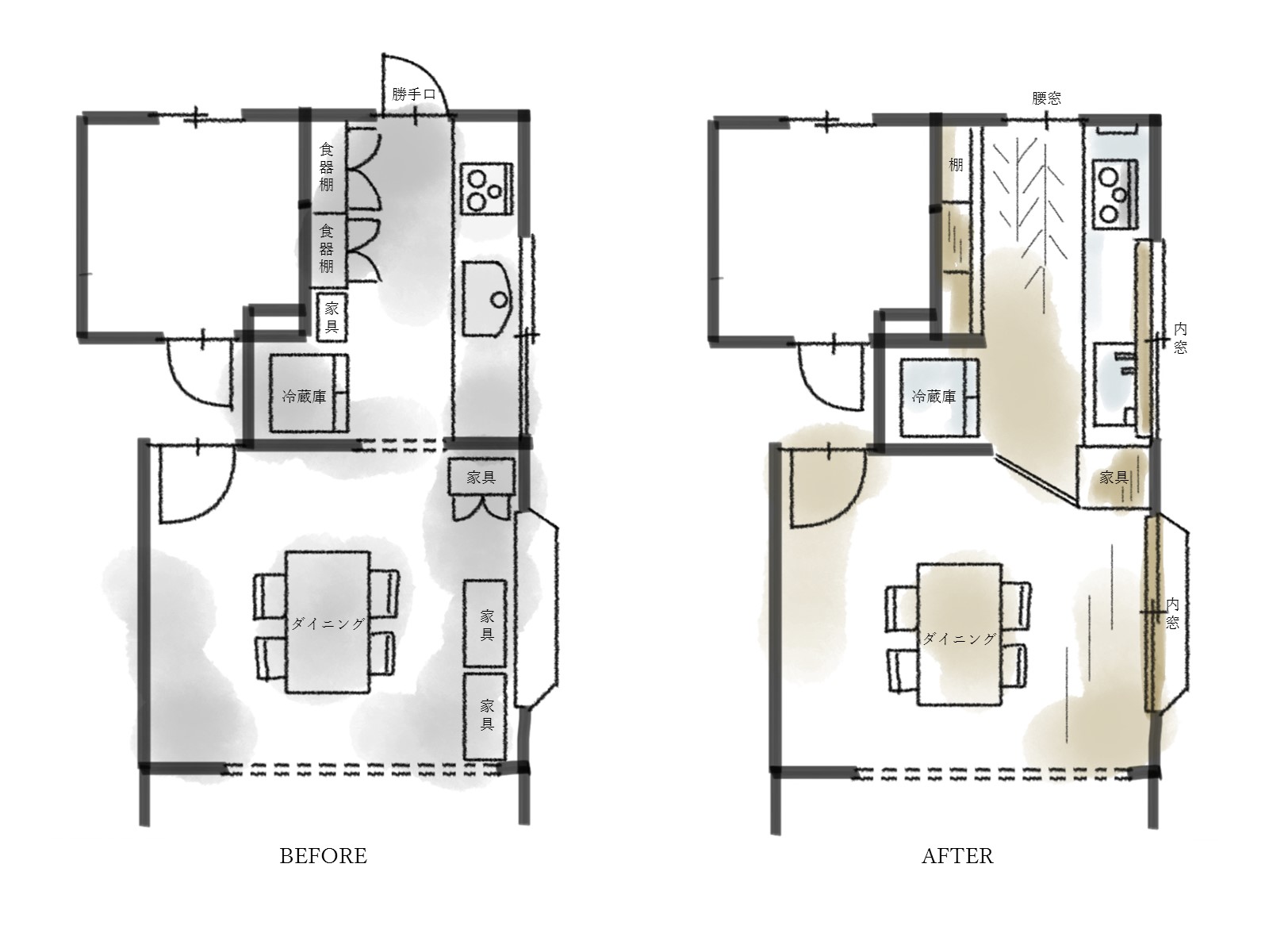 「好き」を飾りつくす、楽しみを詰め込んだキッチン