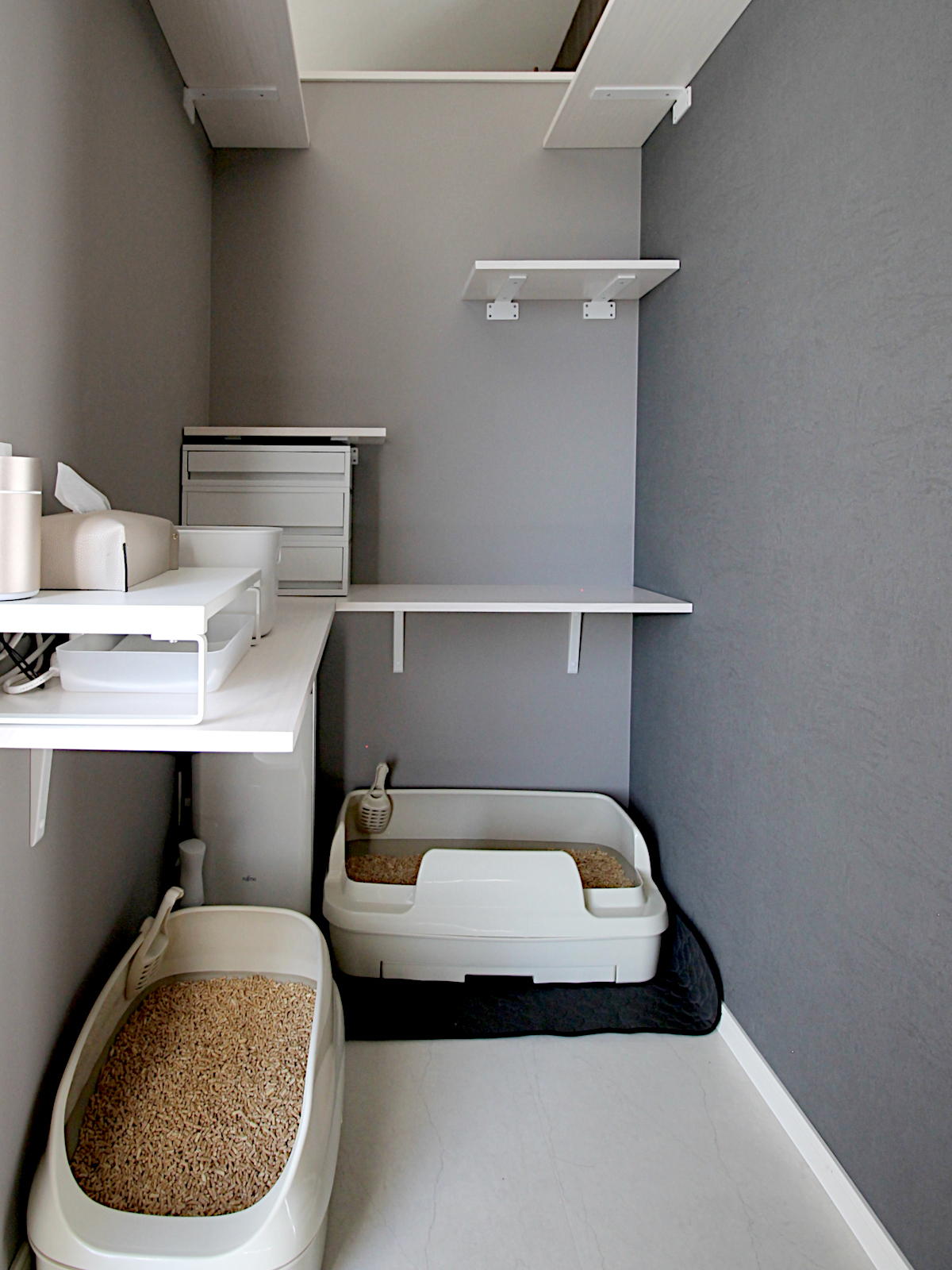 猫トイレスペースを造作したリフォーム事例